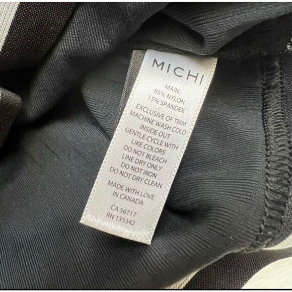 Michi APEX RIBBED LONG SLEEVE TOP Black Medium - Picture 8 of 12